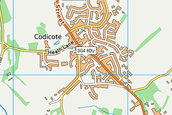 SG4 8DU map - OS VectorMap District (Ordnance Survey)