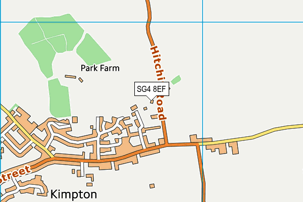 SG4 8EF map - OS VectorMap District (Ordnance Survey)