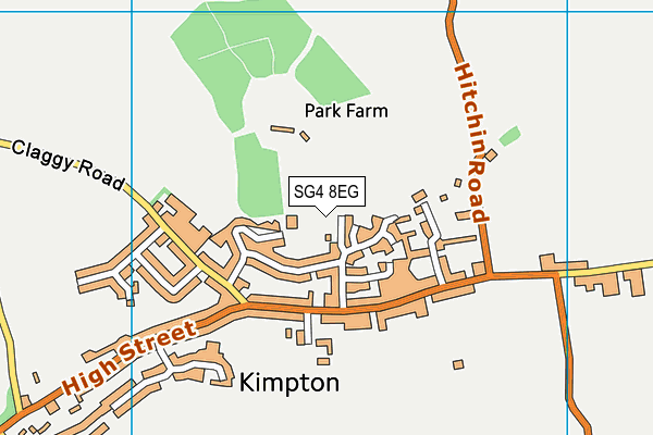 SG4 8EG map - OS VectorMap District (Ordnance Survey)