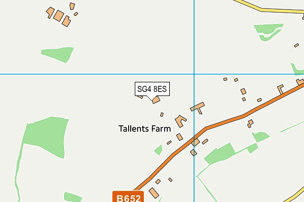 SG4 8ES map - OS VectorMap District (Ordnance Survey)