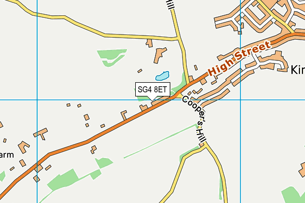 SG4 8ET map - OS VectorMap District (Ordnance Survey)