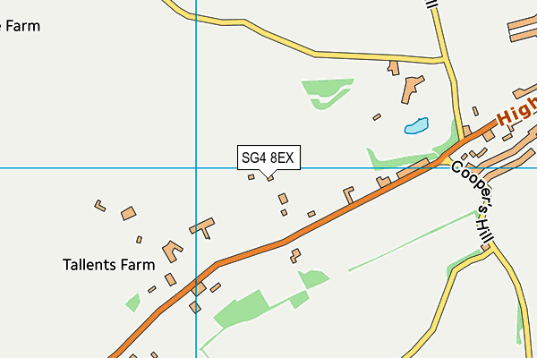 SG4 8EX map - OS VectorMap District (Ordnance Survey)