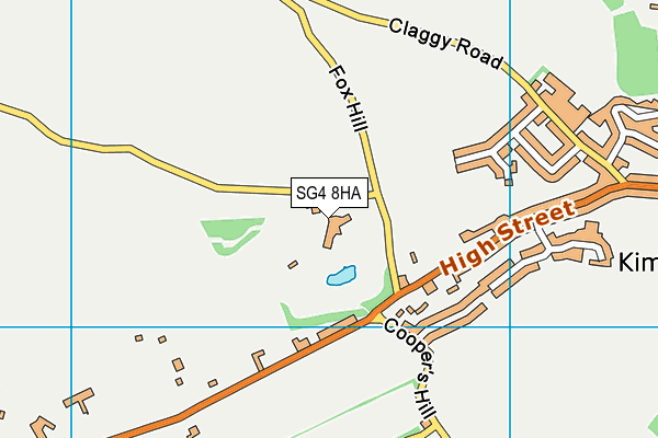 SG4 8HA map - OS VectorMap District (Ordnance Survey)
