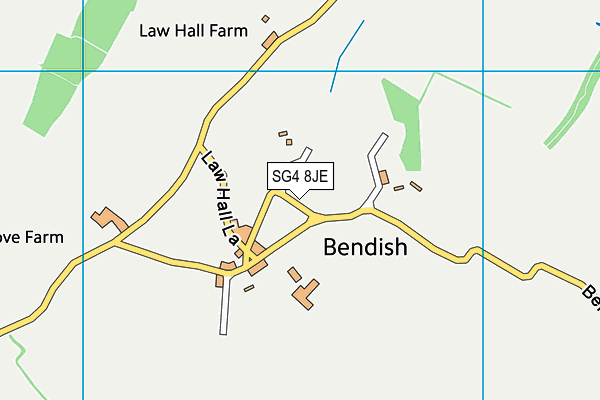 SG4 8JE map - OS VectorMap District (Ordnance Survey)