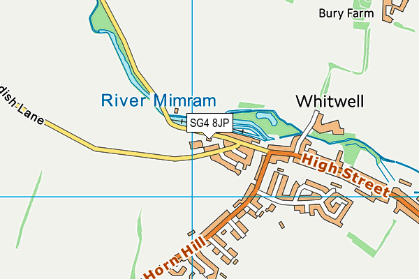 SG4 8JP map - OS VectorMap District (Ordnance Survey)