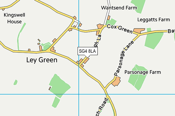 SG4 8LA map - OS VectorMap District (Ordnance Survey)