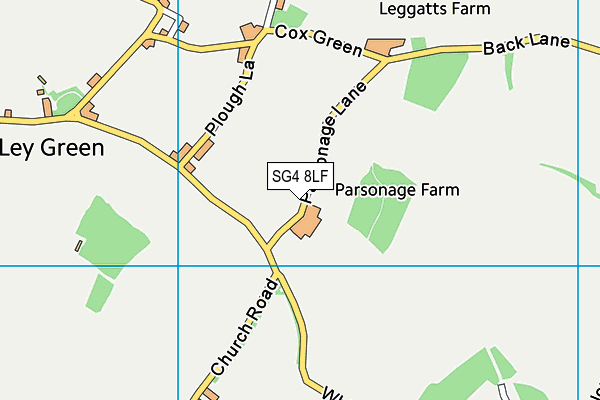 SG4 8LF map - OS VectorMap District (Ordnance Survey)