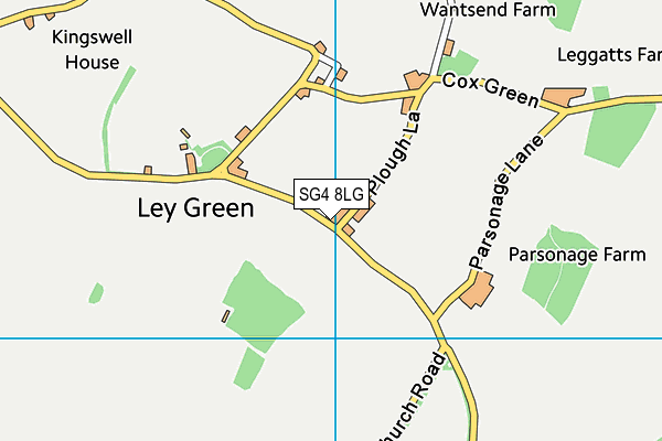SG4 8LG map - OS VectorMap District (Ordnance Survey)