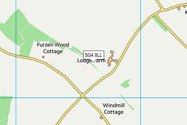 SG4 8LL map - OS VectorMap District (Ordnance Survey)