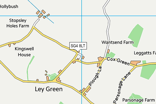 SG4 8LT map - OS VectorMap District (Ordnance Survey)