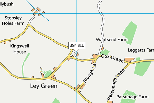 SG4 8LU map - OS VectorMap District (Ordnance Survey)
