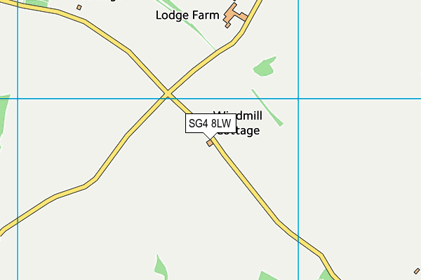 SG4 8LW map - OS VectorMap District (Ordnance Survey)