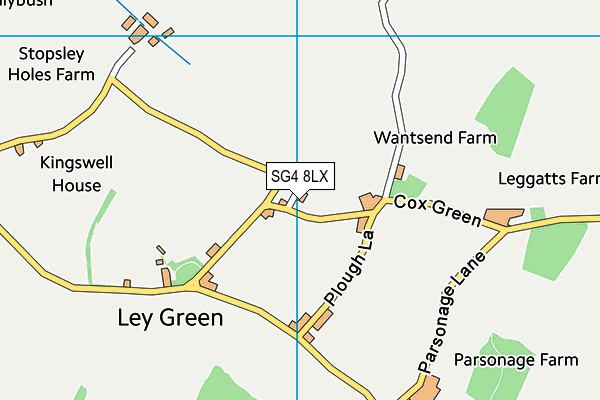 SG4 8LX map - OS VectorMap District (Ordnance Survey)