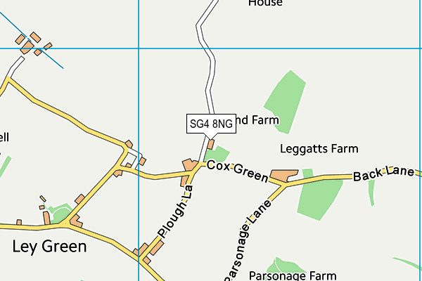 SG4 8NG map - OS VectorMap District (Ordnance Survey)