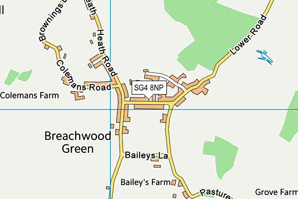Breachwood Green Junior Mixed and Infant School map (SG4 8NP) - OS VectorMap District (Ordnance Survey)