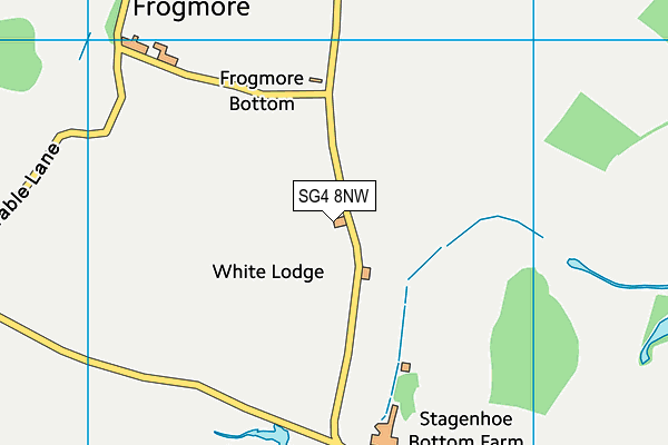 SG4 8NW map - OS VectorMap District (Ordnance Survey)