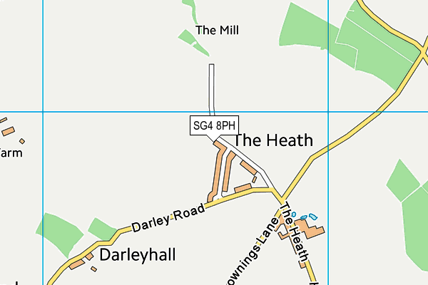 SG4 8PH map - OS VectorMap District (Ordnance Survey)