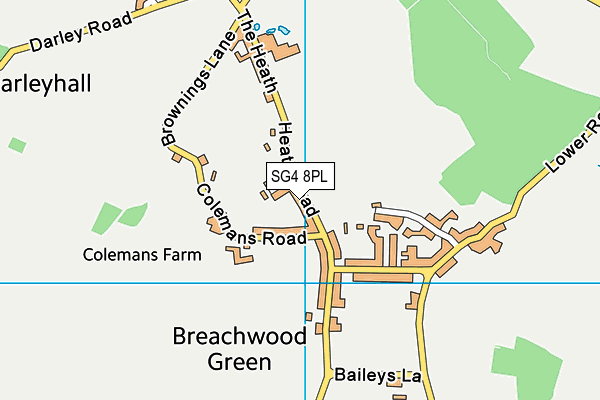 SG4 8PL map - OS VectorMap District (Ordnance Survey)