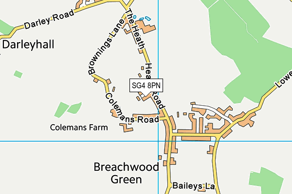 SG4 8PN map - OS VectorMap District (Ordnance Survey)