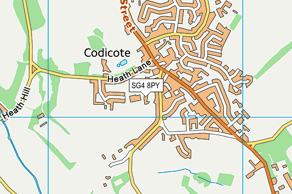 SG4 8PY map - OS VectorMap District (Ordnance Survey)