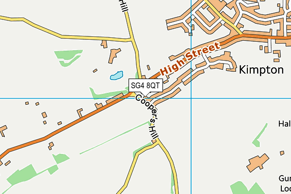 SG4 8QT map - OS VectorMap District (Ordnance Survey)