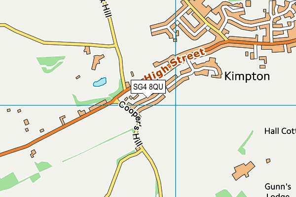 SG4 8QU map - OS VectorMap District (Ordnance Survey)