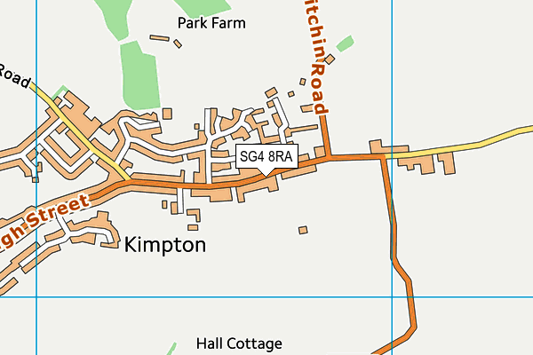 Kimpton Recreation Ground map (SG4 8RA) - OS VectorMap District (Ordnance Survey)