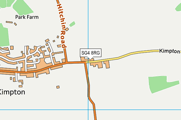 SG4 8RG map - OS VectorMap District (Ordnance Survey)