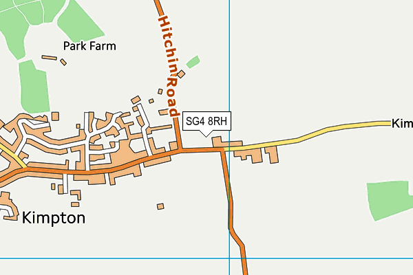 SG4 8RH map - OS VectorMap District (Ordnance Survey)