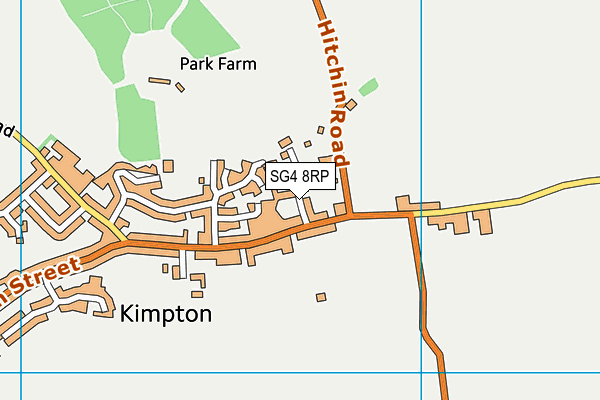 SG4 8RP map - OS VectorMap District (Ordnance Survey)