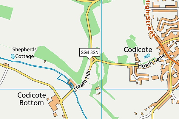 SG4 8SN map - OS VectorMap District (Ordnance Survey)