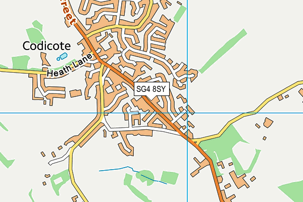 SG4 8SY map - OS VectorMap District (Ordnance Survey)