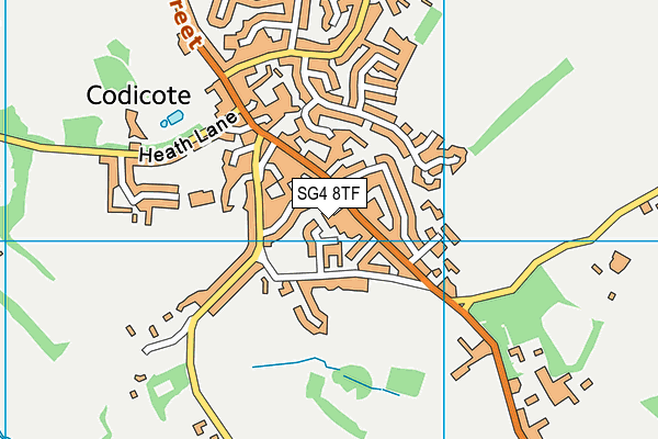 SG4 8TF map - OS VectorMap District (Ordnance Survey)