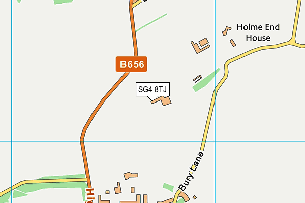 SG4 8TJ map - OS VectorMap District (Ordnance Survey)