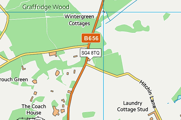 SG4 8TQ map - OS VectorMap District (Ordnance Survey)