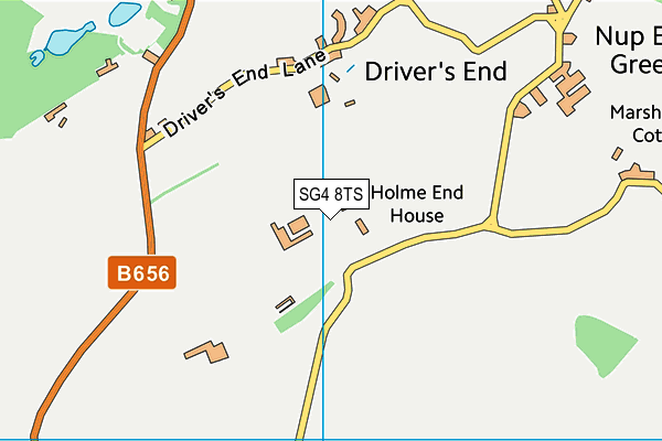 SG4 8TS map - OS VectorMap District (Ordnance Survey)