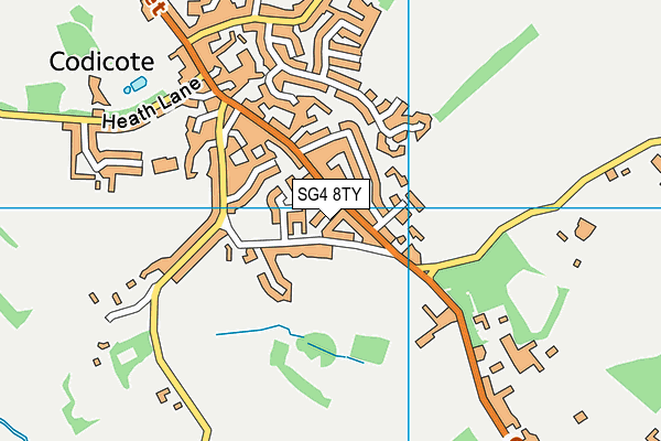 SG4 8TY map - OS VectorMap District (Ordnance Survey)