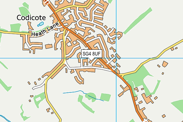 SG4 8UF map - OS VectorMap District (Ordnance Survey)