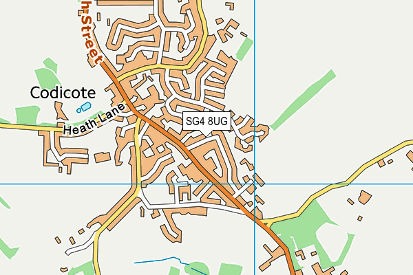 SG4 8UG map - OS VectorMap District (Ordnance Survey)