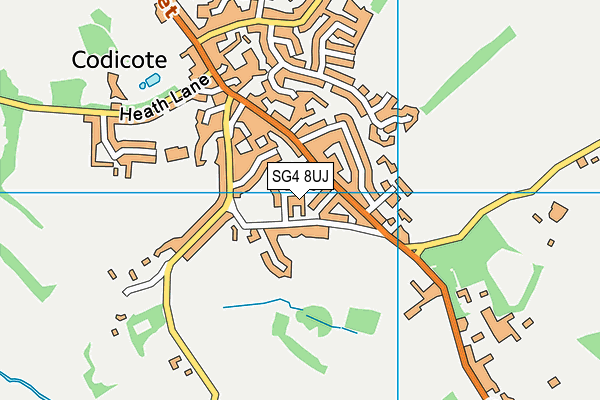 SG4 8UJ map - OS VectorMap District (Ordnance Survey)