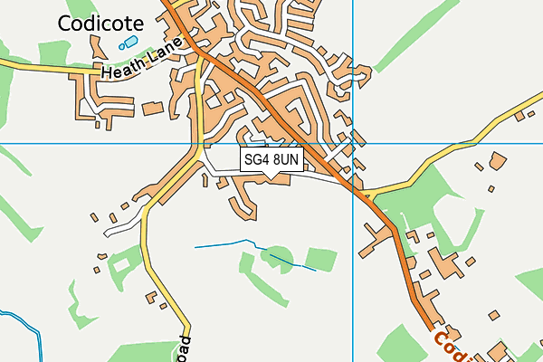 SG4 8UN map - OS VectorMap District (Ordnance Survey)