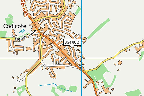 SG4 8UQ map - OS VectorMap District (Ordnance Survey)
