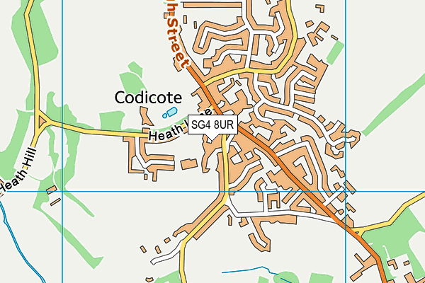 SG4 8UR map - OS VectorMap District (Ordnance Survey)