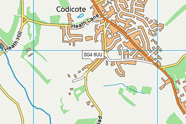 SG4 8UU map - OS VectorMap District (Ordnance Survey)
