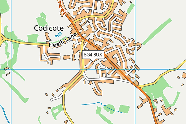 SG4 8UX map - OS VectorMap District (Ordnance Survey)