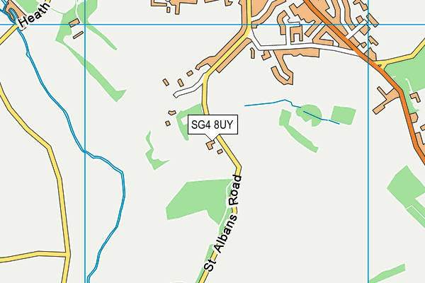 SG4 8UY map - OS VectorMap District (Ordnance Survey)