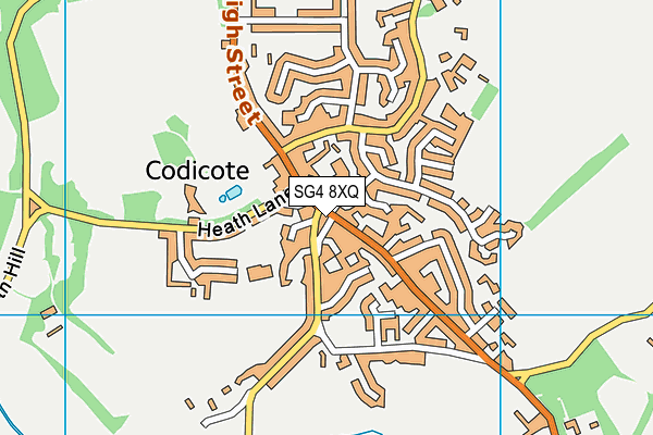 SG4 8XQ map - OS VectorMap District (Ordnance Survey)