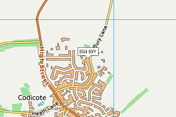 John Clements Memorial Ground map (SG4 8XY) - OS VectorMap District (Ordnance Survey)