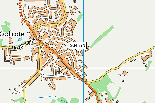 SG4 8YN map - OS VectorMap District (Ordnance Survey)