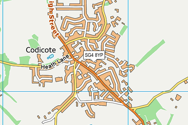 SG4 8YP map - OS VectorMap District (Ordnance Survey)